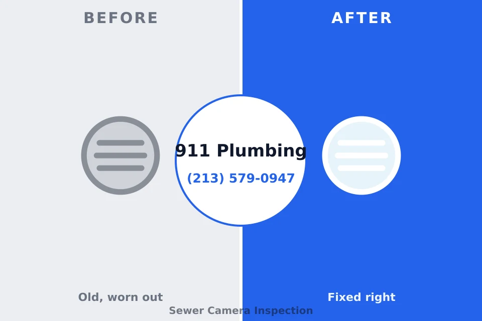 Before and after: plumbing repair Stilwell, OK
